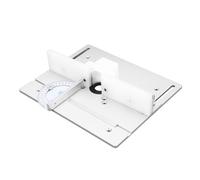 Vikye Tabella del Router - Piatto di Inserzione - Materiale in Lega di Alluminio Forte e Utilizzo della Scala Chiara per Fori Esatti e Installazione per L'elaborazione del Legno (SILVER)