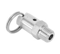 Vikye Valvola di Scarico Pressione, 1/4in Maschio NPT Acciaio Inossidabile | Valvola di ritegno per compressore d\'aria con 304 SS, valvola di sicurezza pop-off per fusti di birra, serbatoi per birra