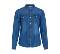 Vila Bista Denim Long Sleeve Shirt Blu XL Donna