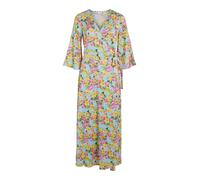 VILA Abito camicia donna con maniche kimono Midi dress Casual con cintura a fioc