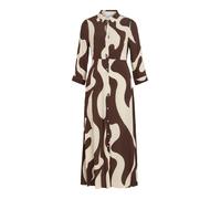VILA Abito camicia 'VIAya Paya' crema / cioccolato Donna - Abbigliamento - Taglie comode - Abiti - Abiti camicia VILA 40