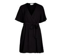 Vila Abito corto da donna con scollo a V, Nero1, 46