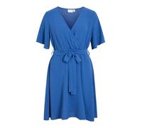 Vila Abito corto da donna con scollo a V, Peonia blu navy 1, 48
