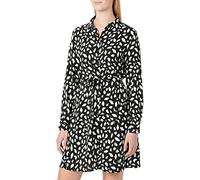 Vila Abito da Donna con Cintura in Vita, Black/AOP: Chicka, 42