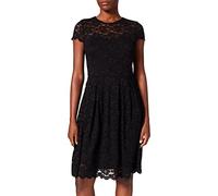 Vila Abito da Donna VIKALILA Capsleeve Lace Dress-Noos Nero, M