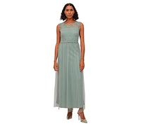 Vila Vilynnea Maxi Dress-Noos Vestito, Verde milieu/Dettaglio: Elastico, 46 Donna