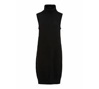 Vila VIRIL Long S/L Knit Vest-Noos Vestito, Nero, M Donna