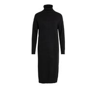 Vila - Vestito lungo dolcevita con spacco laterale nero M
