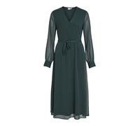 Vila Vifalia V-Neck L/S Midi Dress-Noos Vestito, Scarab, 50 Donna