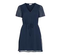 Vila Falia Short Sleeve Short Dress Blu 36 Donna