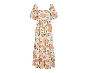 VILA Abito 'VIFlola' oliva / arancione / rosa chiaro / bianco Donna VILA 36