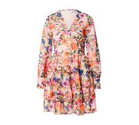 Vila - Vestito corto a balze con stampa a fiori multicolore 42