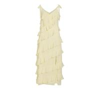 Vila Ankle Dress/Dc/KA Viluna Wide Strap-Vestito per Caviglia, Colore Giallo Pastello, 40 Donna