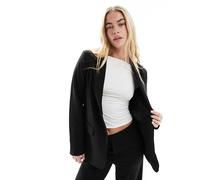 Vila - Blazer ampio Mix and Match nero in coordinato 34