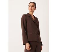 VILA - Blazer sartoriale marrone caffè in coordinato 44
