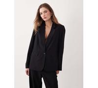 VILA - Blazer sartoriale nero in coordinato 40