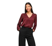 Vila Blusa A Maniche Lunghe Ellette Smock Satin Top