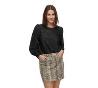 Vila Blusa A Maniche Lunghe Fina O-neck Top