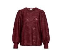 Vila Blusa A Maniche Lunghe Fina O-neck Top