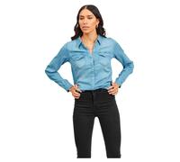 Vila Bista Denim Long Sleeve Shirt Blu XS Donna