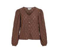 VILA Camicia da donna 'ABBI' marrone Donna - Abbigliamento - Taglie comode - Camicie e tuniche - Camicie VILA S