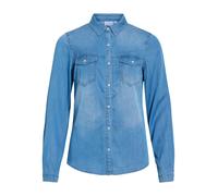 VILA Camicia da donna 'VIBista' blu denim Donna - Abbigliamento - Taglie comode - Camicie e tuniche - Camicie VILA XL