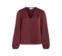 VILA Camicia da donna 'VIEllette' bordeaux Donna - Abbigliamento - Taglie comode - Camicie e tuniche - Camicie VILA S