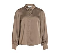 VILA Camicia da donna 'VIEnna Ravenna' marrone chiaro Donna - Abbigliamento - Taglie comode - Camicie e tuniche - Camicie VILA S