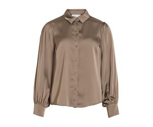 VILA Camicia da donna 'VIEnna Ravenna' marrone chiaro Donna - Abbigliamento - Taglie comode - Camicie e tuniche - Camicie VILA S
