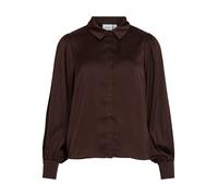 VILA Camicia da donna 'VIEnna Ravenna' marrone scuro Donna - Abbigliamento - Taglie comode - Camicie e tuniche - Camicie VILA XXL