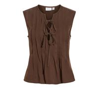 VILA Camicia da donna 'VITevira' marrone scuro Donna - Abbigliamento - Taglie comode - Camicie e tuniche - Camicette e top VILA M