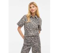 Vila - Camicia in denim beige-Neutro 34