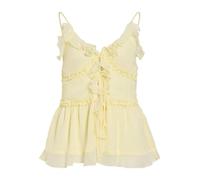 Vila Canotta da donna VIFALIA con scollo a V, Giallo pastello, 42