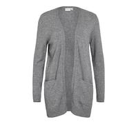Vila Cardigan Basic Knitted Medium Grey Melange M Medium Grey Melange M