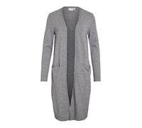 Vila Cardigan da Donna VIRIL Long L/S - NOO 14042770, Melange Grigio Medio, L