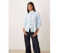 Vila Vivioli O-Neck Rib Knit Cardigan Noos, Nantucket Breeze, S Donna