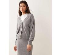 Vila Cardigan Femminile VIRIL Scollo a V, Melange Grigio Medio, L