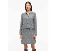 VILA - Cardigan in maglia grigio medio mélange L