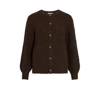 Vila Vilampe Mpe O-Neck L/S Knit Cardigan Noos, Chicco di caffè, XS Donna