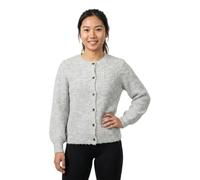 Vila Vilampe Mpe O-Neck L/S Knit Cardigan Noos, Melange Grigio Medio, S Donna