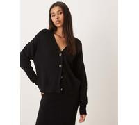 Vila - Cardigan lavorato a maglia nero in coordinato M