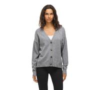 VILA - Cardigan in maglia color grigio medio mélange in coordinato XL