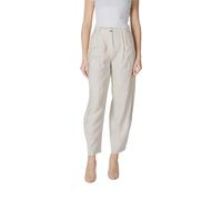 Vila Clothes Beige Viscose Casual Pants - IT38|XS