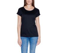 Vila Clothes Black Cotton T-Shirt - IT38|XS