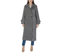 Vila Clothes Black Polyester Coat - IT36|XXS