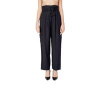 Vila Clothes Black Viscose Casual Pants - IT36|XXS