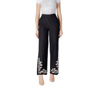 Vila Clothes Black Viscose Flared Pants - IT38|XS