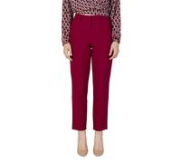 Vila Clothes Bordeaux Polyester Casual Pants - 34 | XXS