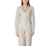 Vila Clothes Cream Viscose Top - IT38|XS