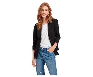 VILA CLOTHES VIHER 3/4 NEW BLAZER-NOOS, Blazer Donna, Nero (Black), 36 (Taglia Produttore: Small)
